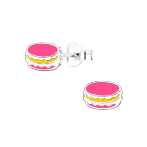 10005140 - Silver Macaron Stud Earrings