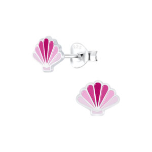 10008985 -  Silver Shell Stud Earrings