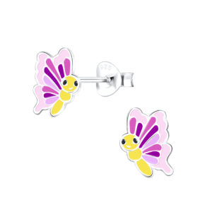 10013319 - Silver Butterfly Stud Earrings
